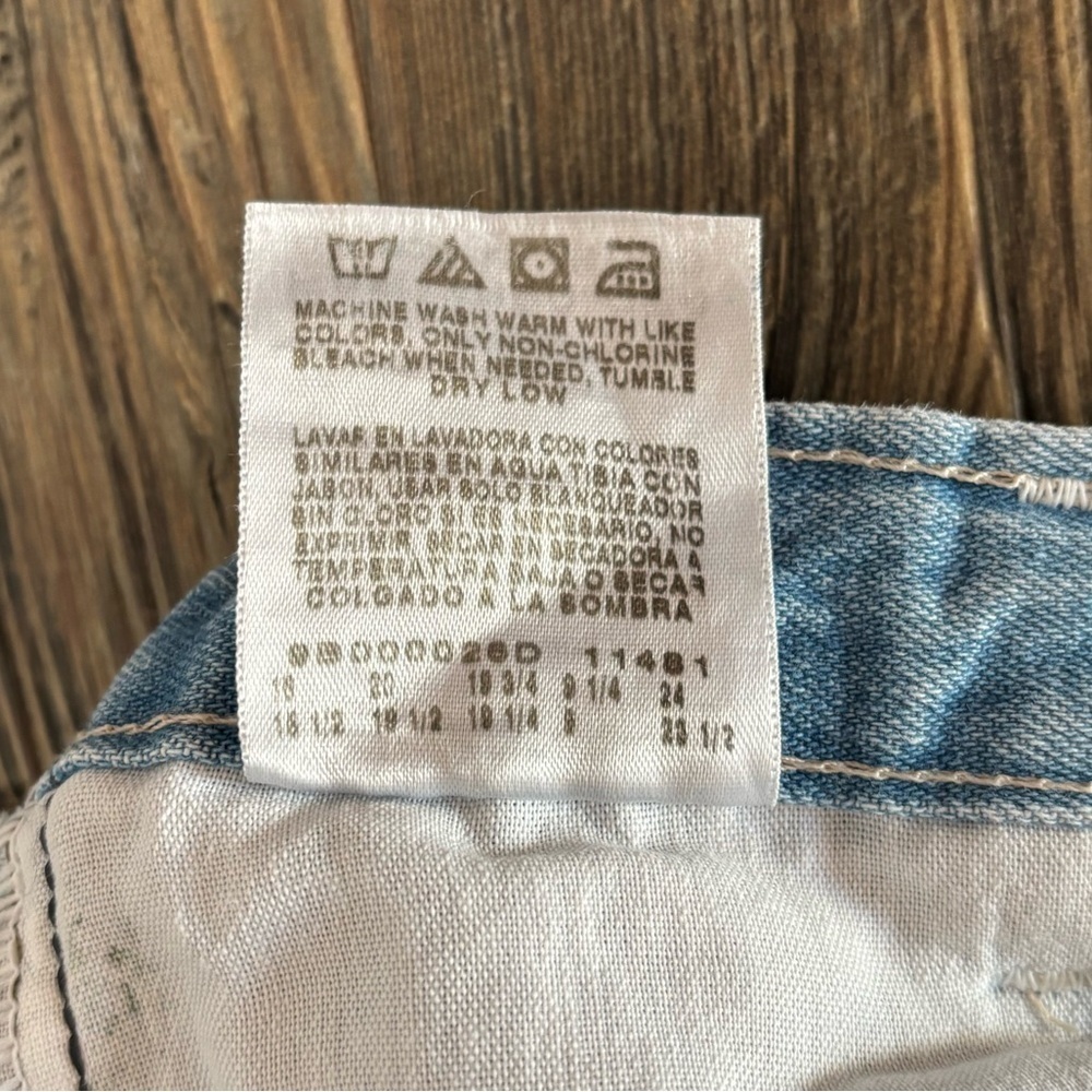 Vtg Lee Riders Baby Jeans 12 Months Light Blue Denim Ruffle Hem Elastic Waist - Picture 6 of 9